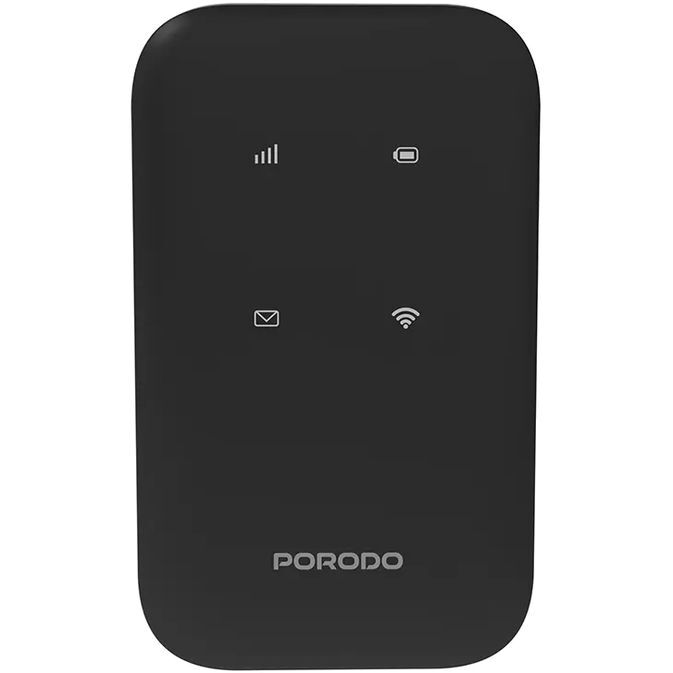 Porodo Pocket Router 4G LTE Wi-Fi 6 - Black Porodo Pocket Router 4G LTE Wi-Fi 6 - Black