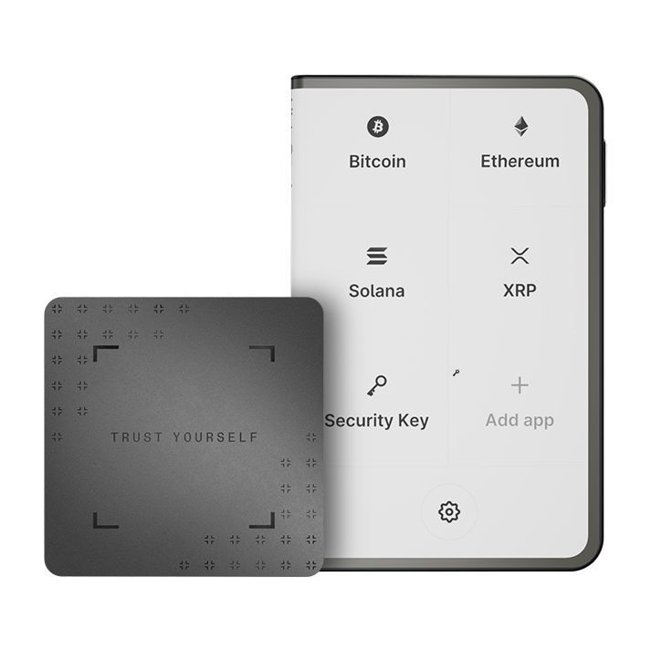 Ledger Stax Crypto Wallet 3.7-Inch Touchscreen - Wireless Charging With Recovery Key - Graphite Ledger Stax Crypto Wallet 3.7-Inch Touchscreen - Wireless Charging With Recovery Key - Graphite