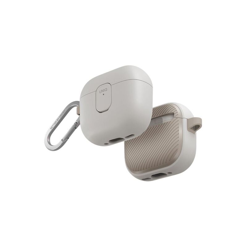 UNIQ Clyde Airpods 4Th Gen Lock Case - Mist Grey/Khaki UNIQ Clyde Airpods 4Th Gen Lock Case - Mist Grey/Khaki