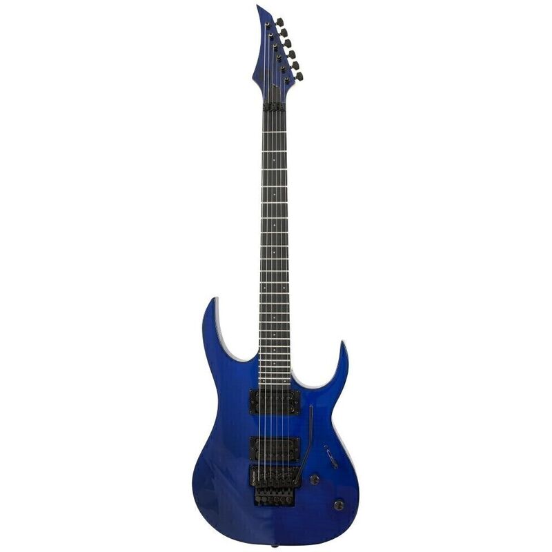 S By Solar SB4.6FRFBL Electric Guitar - Flame Blue