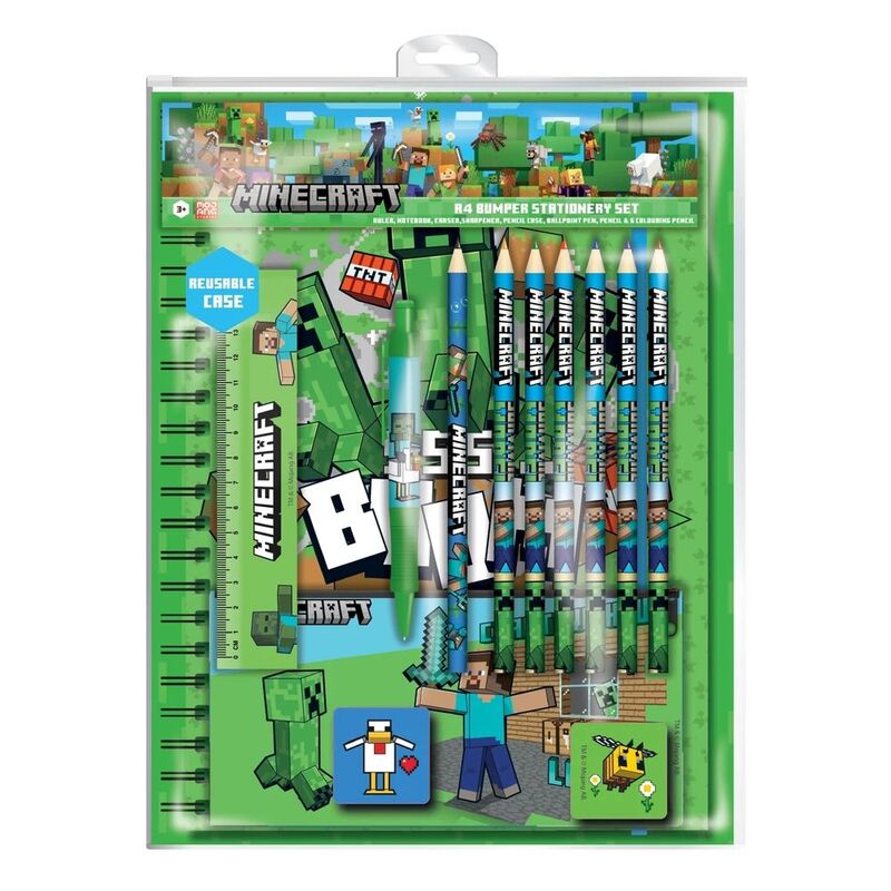 Pyramid Minecraft A4 Bumper Stationery Set Pyramid Minecraft A4 Bumper Stationery Set