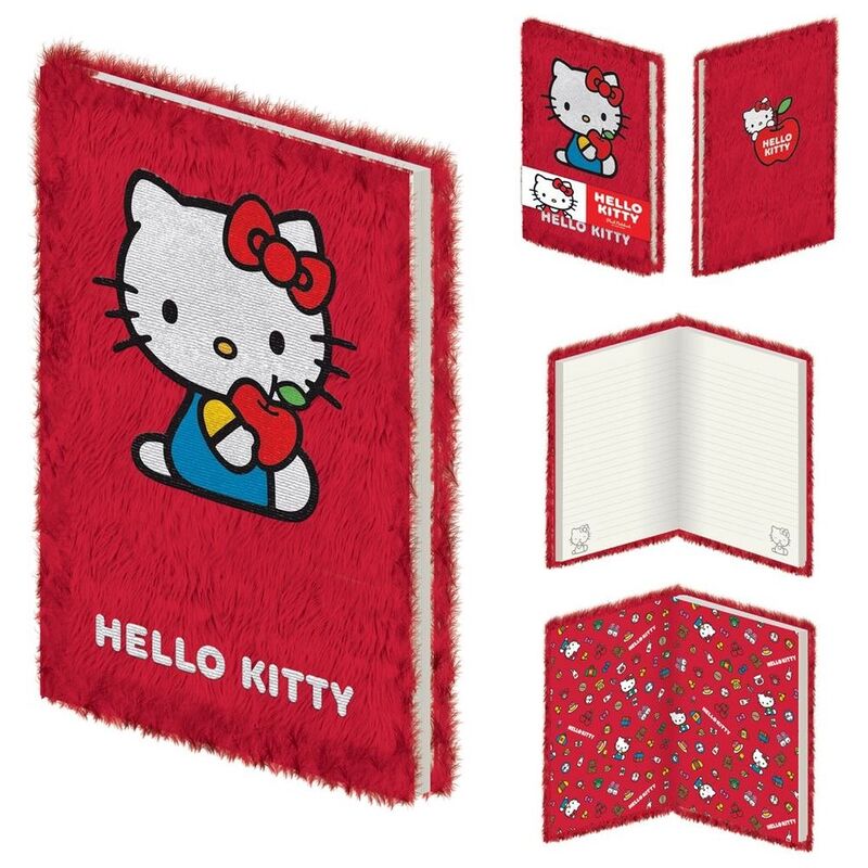Pyramid Hello Kitty A5 Plush Notebook Casebound Pyramid Hello Kitty A5 Plush Notebook Casebound