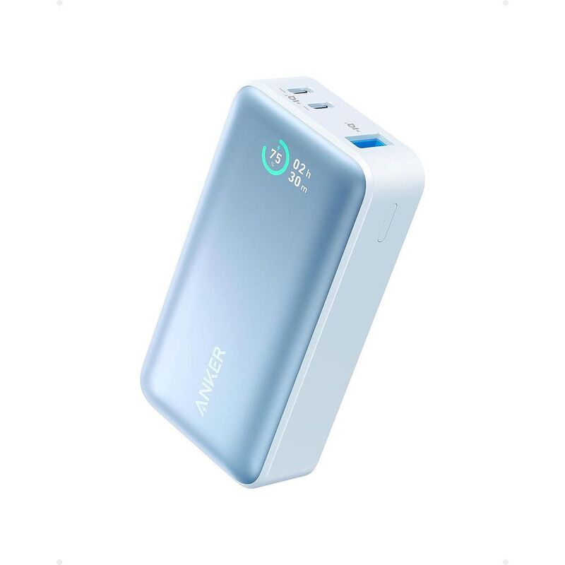 Anker 533 Power Bannk 10000 mAh With Powerline Flow C-C Cable - Blue Anker 533 Power Bannk 10000 mAh With Powerline Flow C-C Cable - Blue