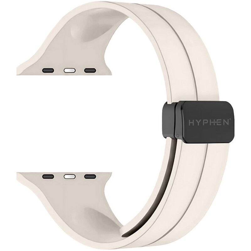 Hyphen Watch Strap For Apple Magnetic Clasp Silicone Band (49/45/44/42 Mm) - Star Light Hyphen Watch Strap For Apple Magnetic Clasp Silicone Band (49/45/44/42 Mm) - Star Light
