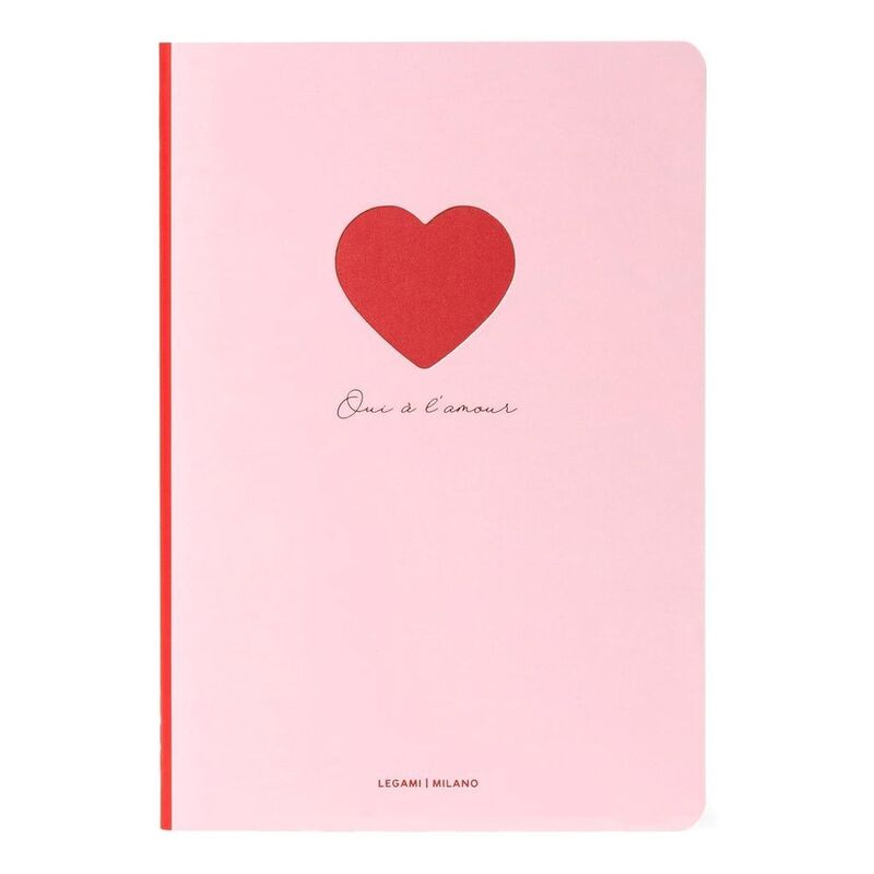 Legami Quaderno - Large Lined - Heart Legami Quaderno - Large Lined - Heart
