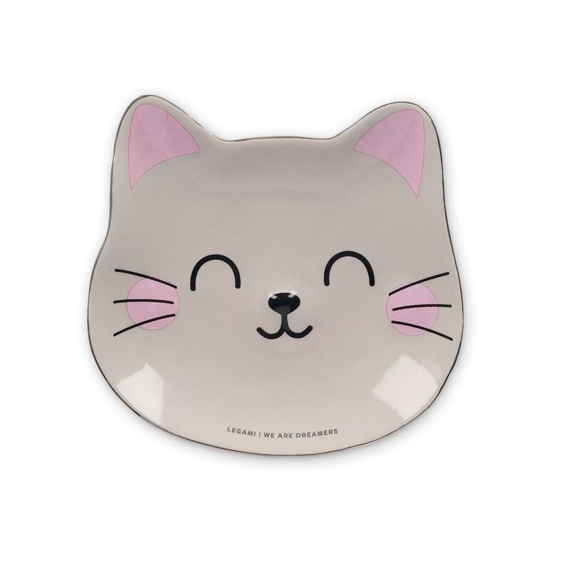 Legami Rings & Things - Ceramic Plate - Kitty Legami Rings & Things - Ceramic Plate - Kitty