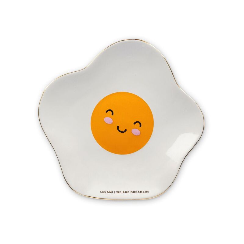 Legami Rings & Things - Ceramic Plate - Egg Legami Rings & Things - Ceramic Plate - Egg