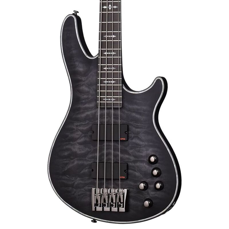 Schecter 1909 Hellraiser Extreme 4 Bass Electric Guitar - See-Thru Black Satin (Stbls) Schecter 1909 Hellraiser Extreme 4 Bass Electric Guitar - See-Thru Black Satin (Stbls)