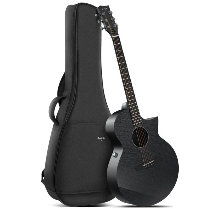 Enya X3 Pro/4/4 Carbon Fiber Acoustic Plus Guitar - Black