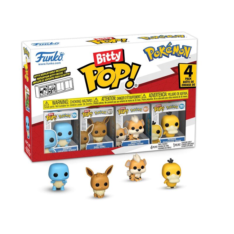Funko Bitty Pop! Games Pokemon Squirtle Pack of 4 Vinyl Figure Funko Bitty Pop! Games Pokemon Squirtle Pack of 4 Vinyl Figure