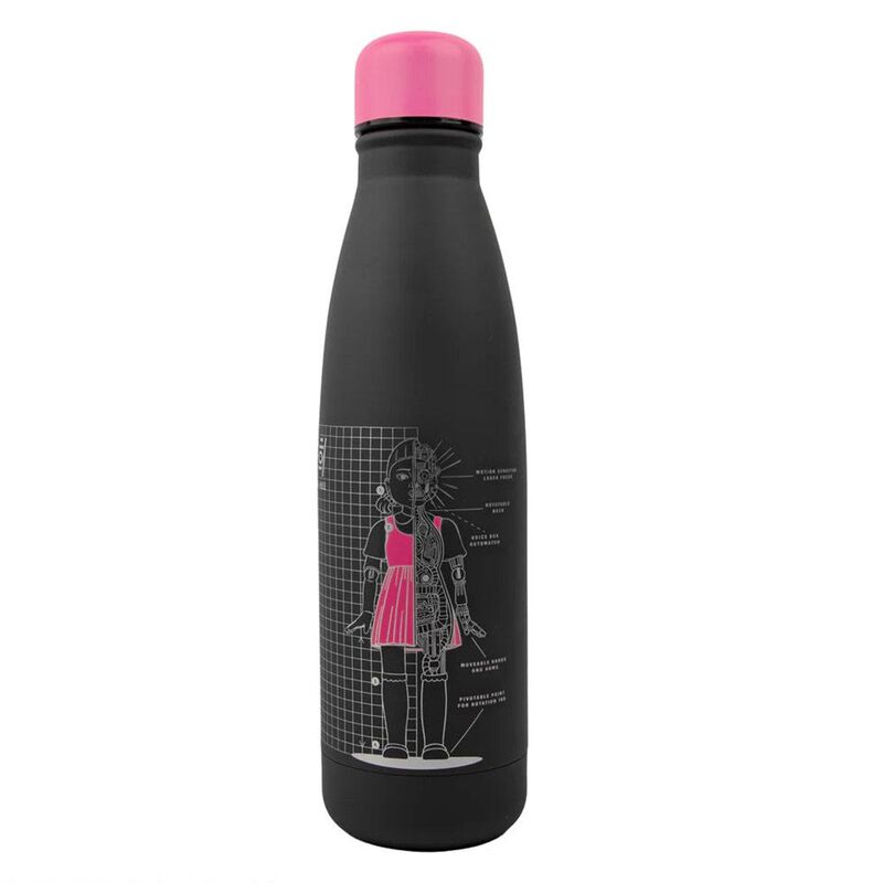 Cinereplica Squid Game Younghee Blue Print Black 500ml Water Bottle Cinereplica Squid Game Younghee Blue Print Black 500ml Water Bottle