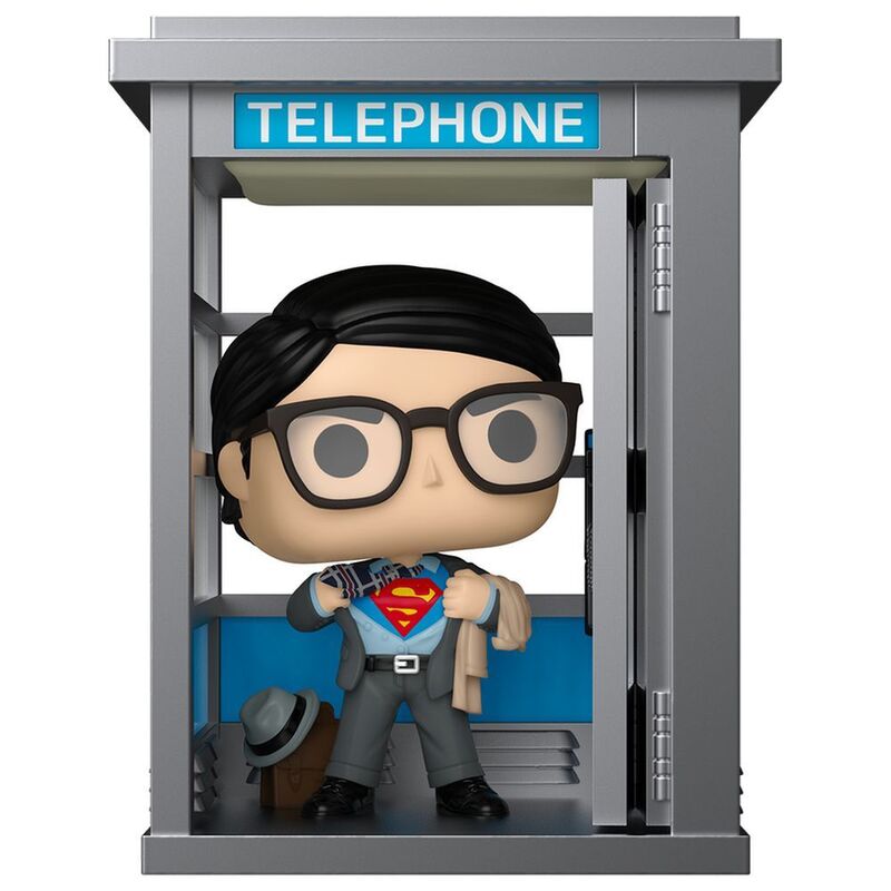 Funko Pop Deluxe Heroes Dc Comics Superman With Booth Vinyl Figure Funko Pop Deluxe Heroes Dc Comics Superman With Booth Vinyl Figure