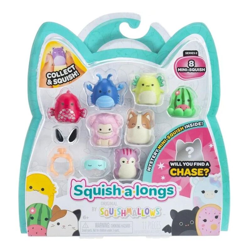SQUISHMALLOW Squish A Long 2.5-Inch Plush Toy Box A (Pack Of 8) SQUISHMALLOW Squish A Long 2.5-Inch Plush Toy Box A (Pack Of 8)