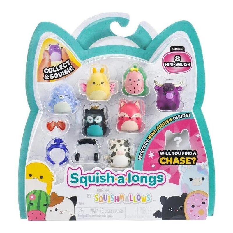 SQUISHMALLOW Squish A Long 2.5-Inch Plush Toy Box C (Pack Of 8) SQUISHMALLOW Squish A Long 2.5-Inch Plush Toy Box C (Pack Of 8)