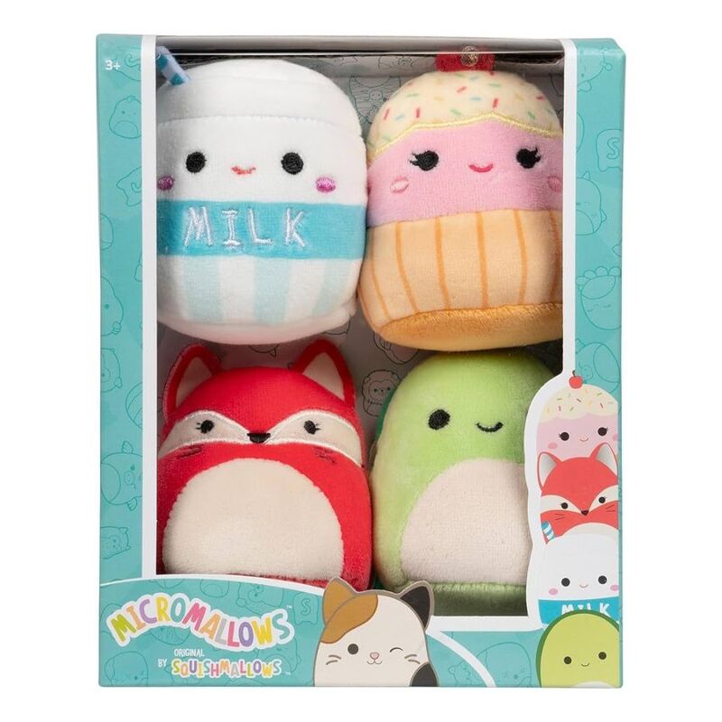 SQUISHMALLOW Micromallows Melly Clara Henry Fifi 2.5-Inch Plush Toy (Pack of 4) SQUISHMALLOW Micromallows Melly Clara Henry Fifi 2.5-Inch Plush Toy (Pack of 4)