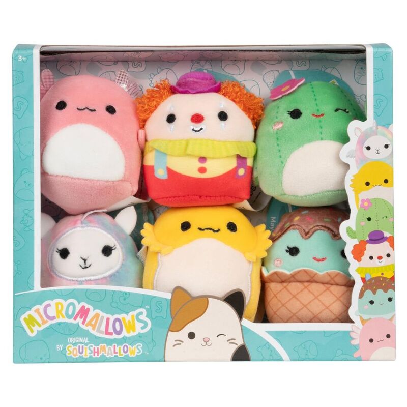 SQUISHMALLOW Micromallows Archie Rodry Maritza Maya Bimbi Lucy 2.5-Inch Plush Toy (Pack of 6) SQUISHMALLOW Micromallows Archie Rodry Maritza Maya Bimbi Lucy 2.5-Inch Plush Toy (Pack of 6)