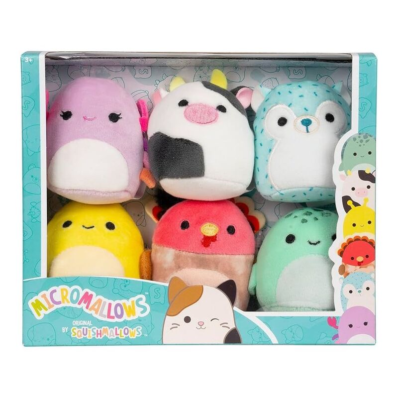 SQUISHMALLOW Micromallows Cailey Hasani Connor Zarina Gavi Cole 2.5-Inch Plush Toy (Pack of 6) SQUISHMALLOW Micromallows Cailey Hasani Connor Zarina Gavi Cole 2.5-Inch Plush Toy (Pack of 6)