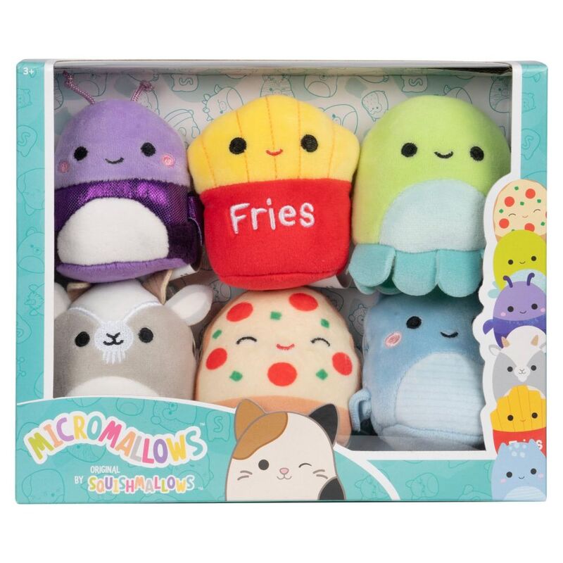 SQUISHMALLOW Micromallows Axel Pep Orphie Walker Lune Fries 2.5Inch Plush Toy (Pack of 6) SQUISHMALLOW Micromallows Axel Pep Orphie Walker Lune Fries 2.5Inch Plush Toy (Pack of 6)