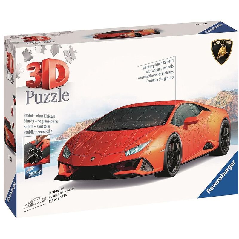 Ravensburger Lamborghini-Arancio 3D-Puzzle (108-Pieces) Ravensburger Lamborghini-Arancio 3D-Puzzle (108-Pieces)