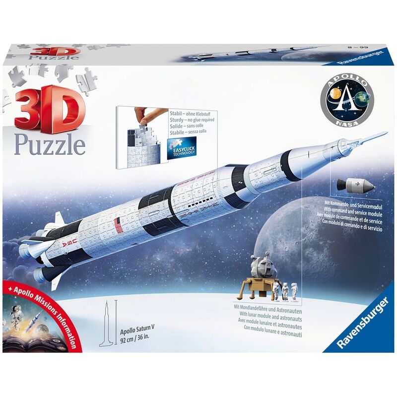 Ravensburger Apollo-Saturn-V-Rocket 3D-Puzzle (440-Pieces) Ravensburger Apollo-Saturn-V-Rocket 3D-Puzzle (440-Pieces)