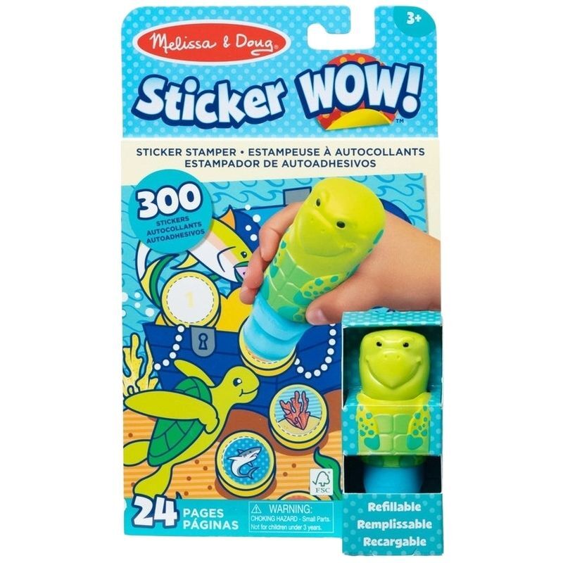 Melissa & Doug Sticker Wow! Sticker Stamper & Activity Pad - Turtle MD50234 Melissa & Doug Sticker Wow! Sticker Stamper & Activity Pad - Turtle MD50234