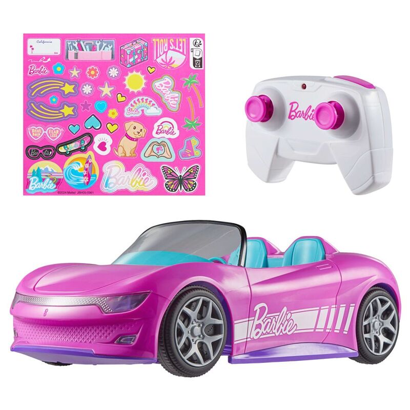 Mattel Hot Wheels Mattel Barbie Pink Convertible Remote Control Vehicle