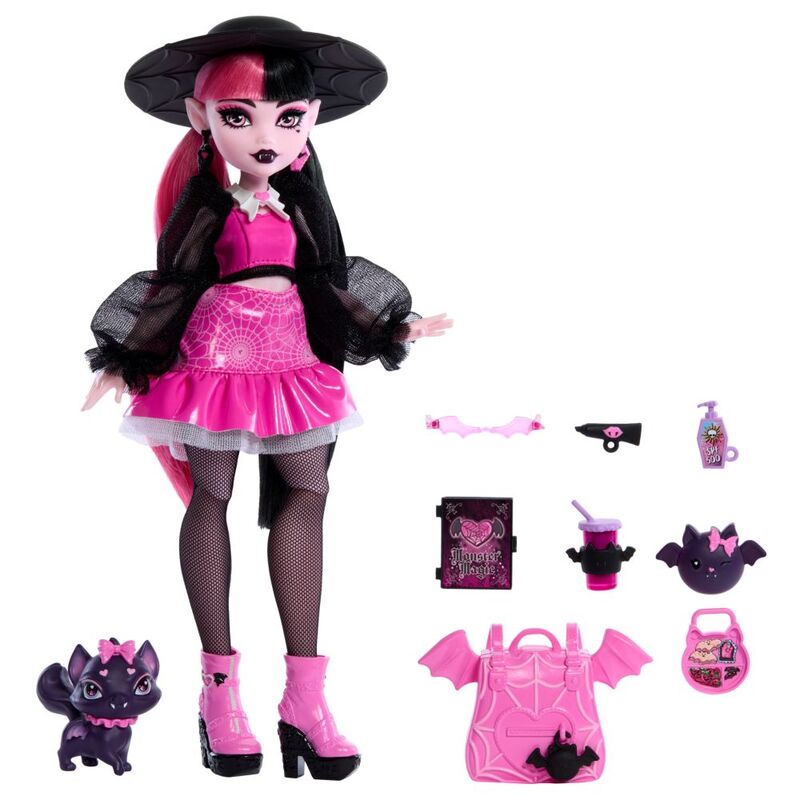 Mattel Monster High Draculaura Fashion Doll With Pet Count Fabulous And Accessories