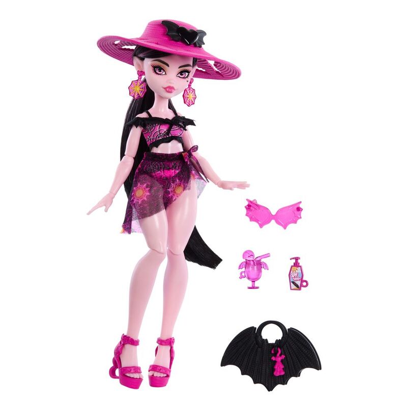 Mattel Monster High Scare-Adise Island Draculaura Fashion Doll with Swimsuit & Accessories