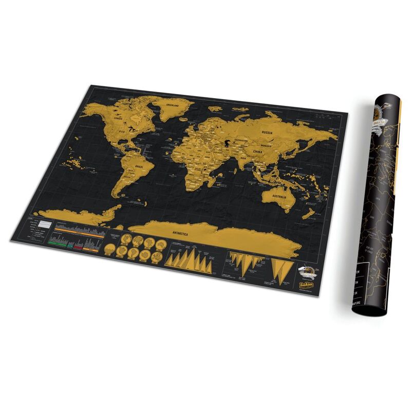 Suck UK Scratch Map Deluxe Edition Suck UK Scratch Map Deluxe Edition