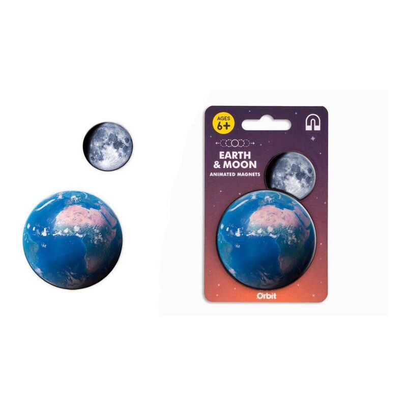 Suck UK Animated Moon & Earth Magnets Suck UK Animated Moon & Earth Magnets