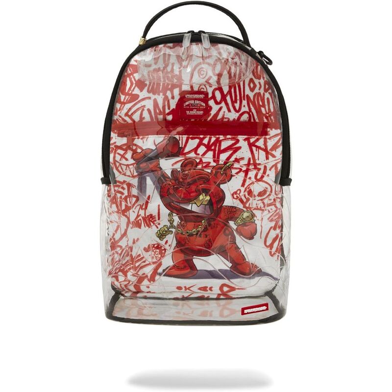 Sprayground Partial Clear Diablo Vandal DLX Backpack Sprayground Partial Clear Diablo Vandal DLX Backpack