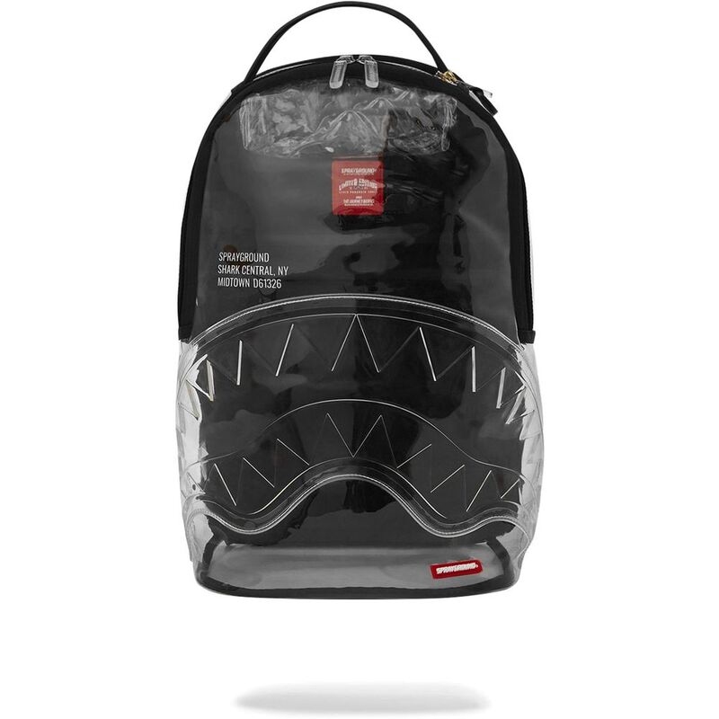 Sprayground Partial Clear Shark Central DLX Backpack Sprayground Partial Clear Shark Central DLX Backpack