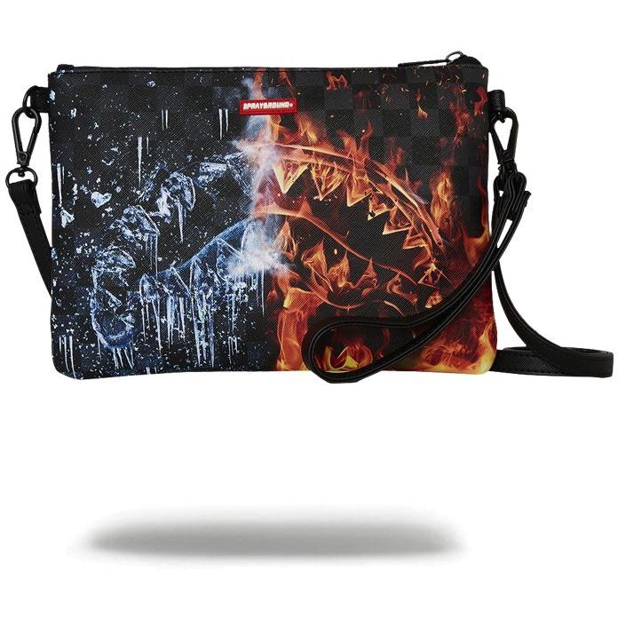 Sprayground Fire & Ice Shark Crossover Clutch Sprayground Fire & Ice Shark Crossover Clutch