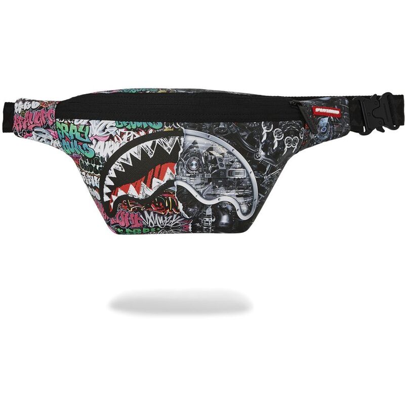 Sprayground Split Cybershark Savvy Crossbody Bag