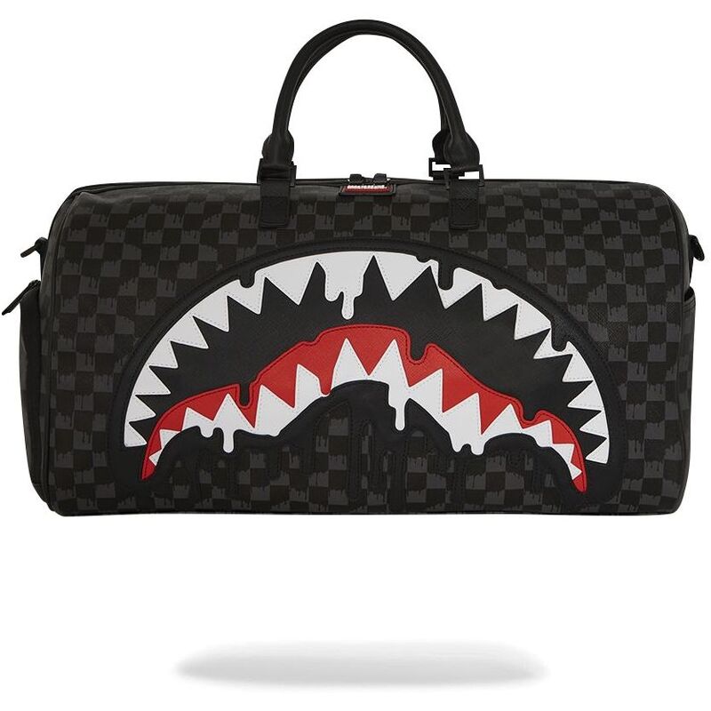 Sprayground Dripping Sharks In Paris Large Duffle Bag Sprayground Dripping Sharks In Paris Large Duffle Bag