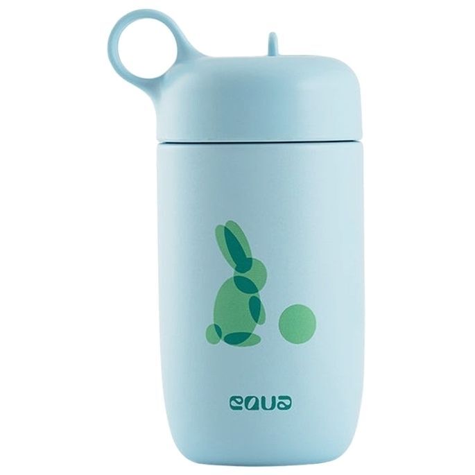 Equa 400ml Leakproof Kids Bottle with Straw Cap - Rabbit Equa 400ml Leakproof Kids Bottle with Straw Cap - Rabbit