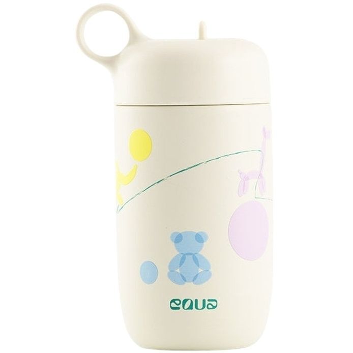 Equa 400ml Leakproof Kids Bottle with Straw Cap - Bounce Yard
