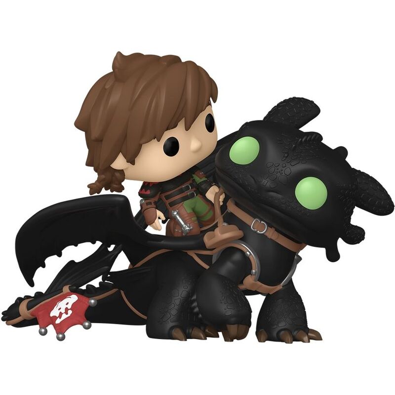 Funko Pop! Rides Dlx Movies Httyd Hiccup with Toothless Vinyl Figure