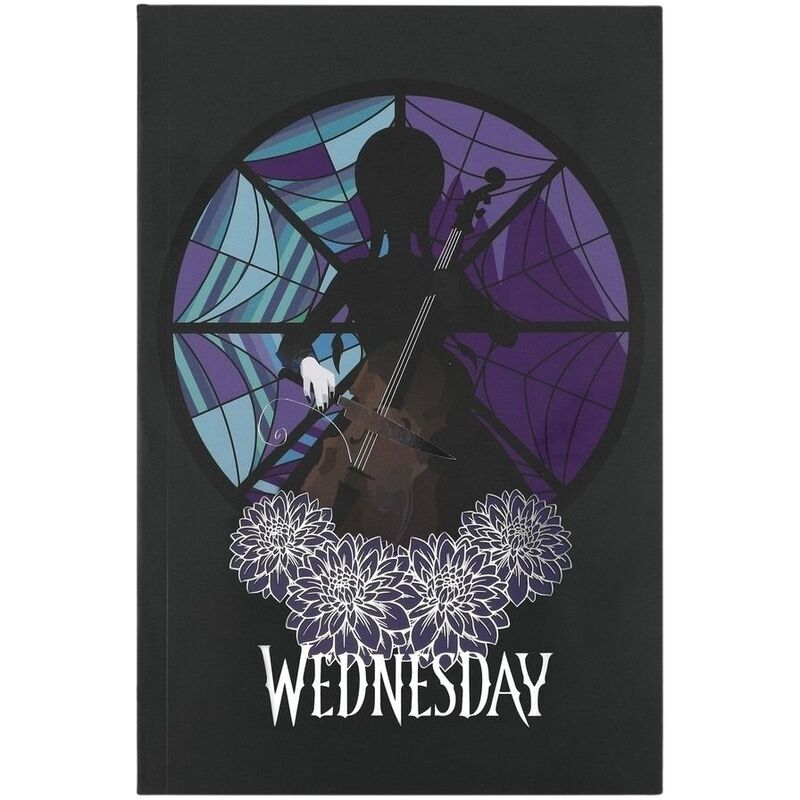 Cinereplicas Wednesday Wednesday with Cello Soft Cover Notebook Cinereplicas Wednesday Wednesday with Cello Soft Cover Notebook
