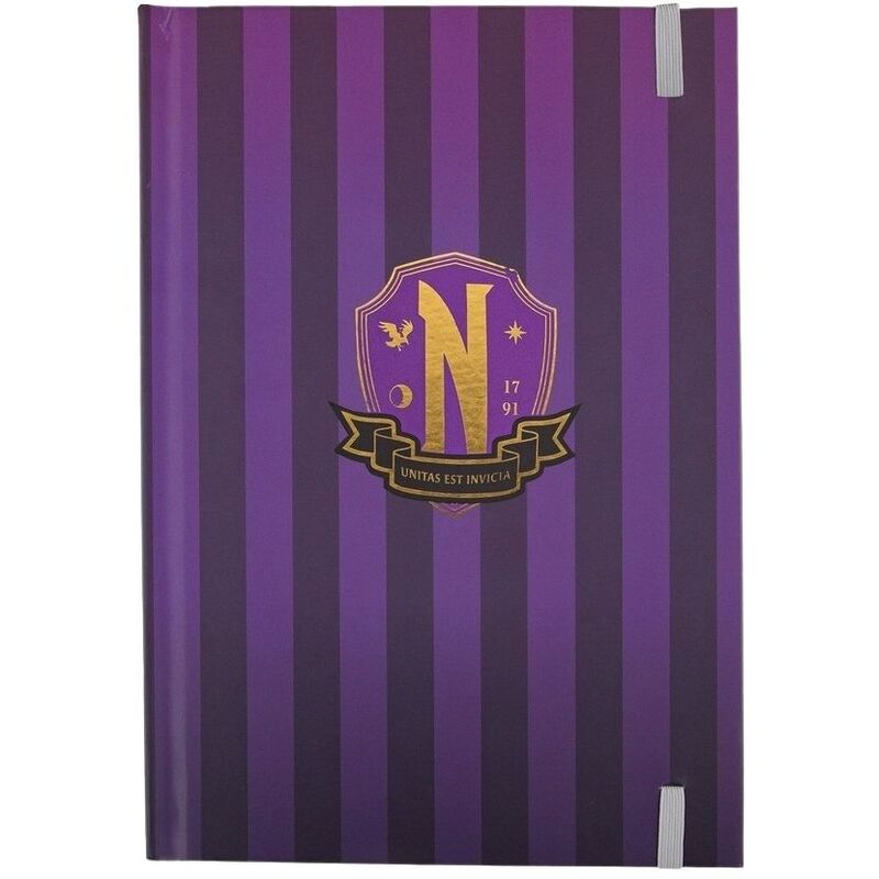 Cinereplicas Wednesday Nevermore Academy Hard Cover Notebook