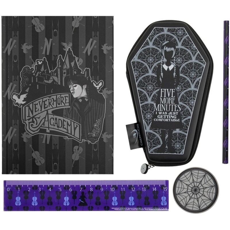 Cinereplica Wednesday Wednesday's Coffin Stationery Set Cinereplica Wednesday Wednesday's Coffin Stationery Set