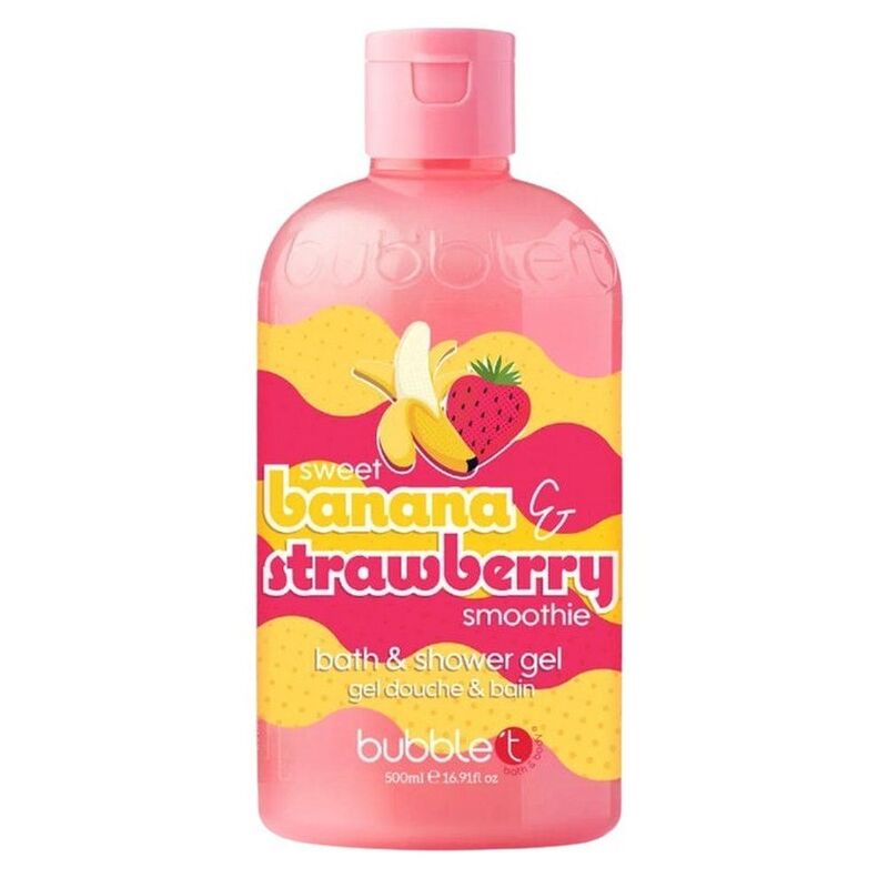 Bubble T Bath & Shower Gel 500 ml - Strawberry & Banana