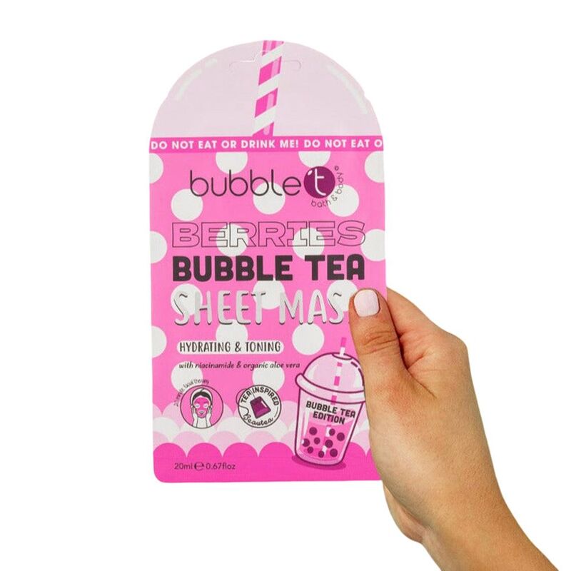 Bubble T Face Sheet Mask - Berries with Aloe Vera & Niacinamide - 20 ml