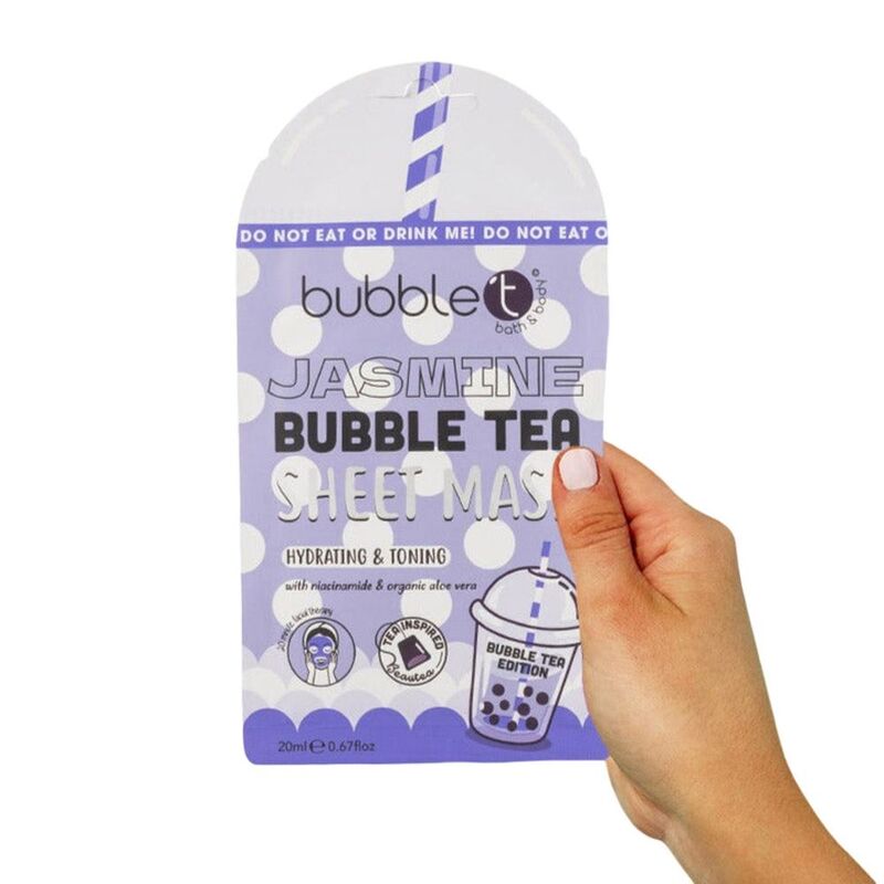 Bubble T Face Sheet Mask - Jasmine with Aloe Vera & Niacinamide - 20 ml