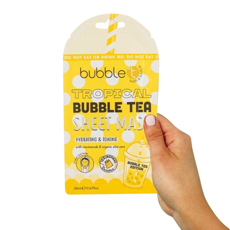 Bubble T Face Sheet Mask - Tropical with Aloe Vera & Niacinamide - 20 ml Bubble T Face Sheet Mask - Tropical with Aloe Vera & Niacinamide - 20 ml