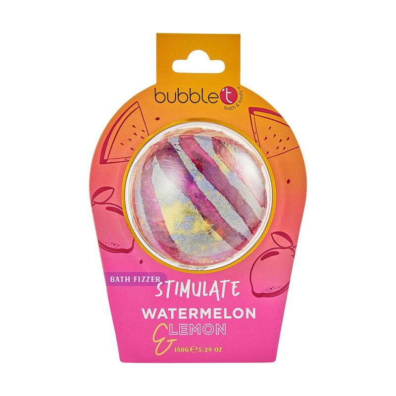 Bubble T Stimulate Bath Fzzer - Watermelon & Lemon - 150g Bubble T Stimulate Bath Fzzer - Watermelon & Lemon - 150g