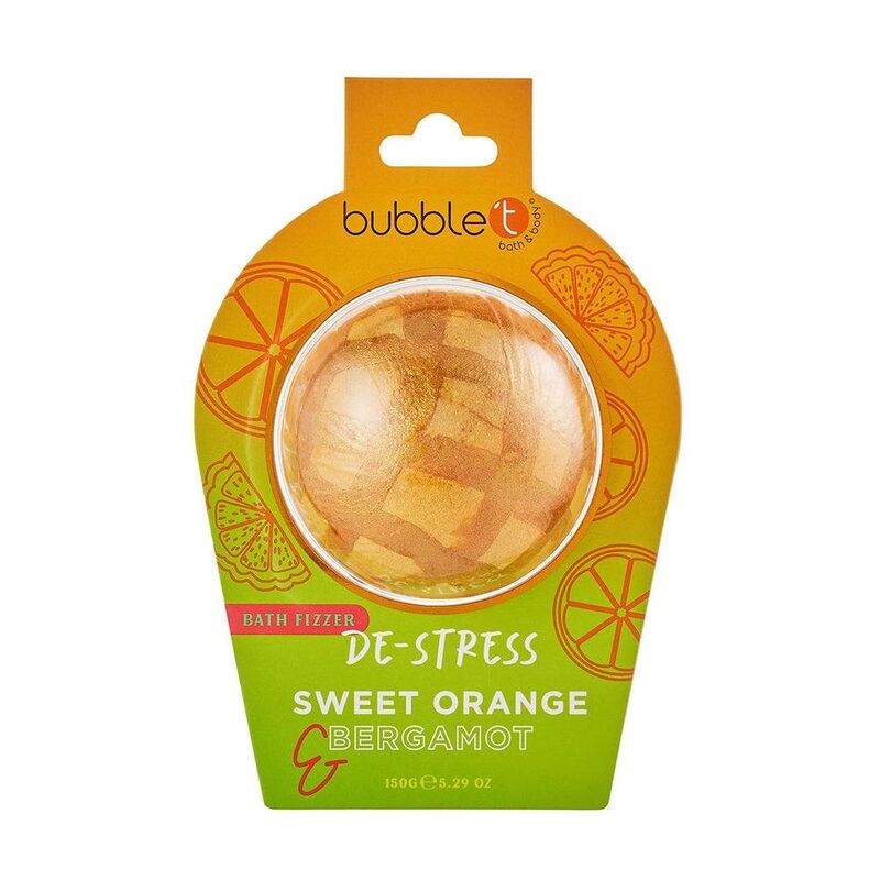 Bubble T De-Stress Bath Fzzer - Sweet Orange & Bergamot - 150g