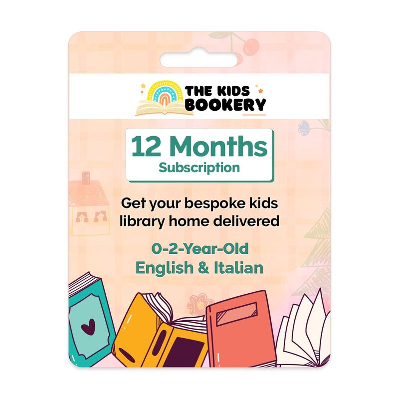 The Kids Bookery - 12 Months Kids Books Subscription - English & Italian (0 to 2 Years)