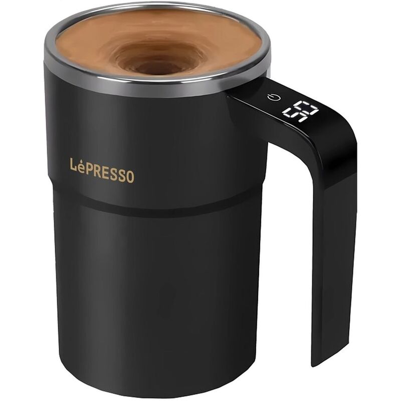 LePresso Stirmagic Auto Stirring Mug 380ml - Black