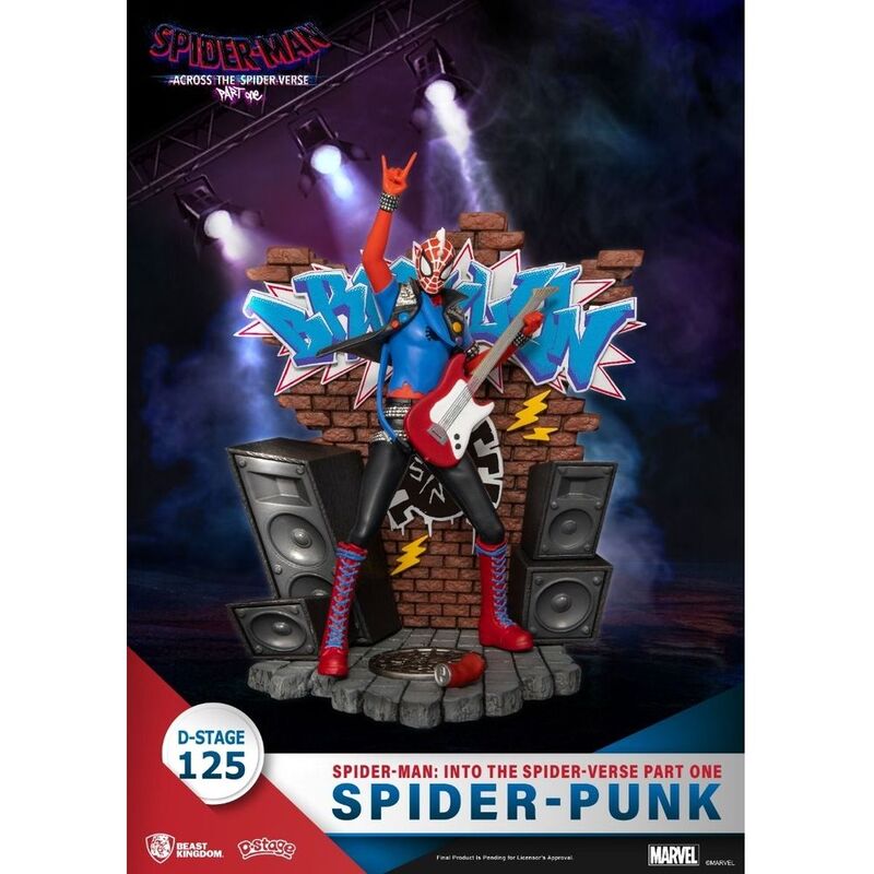Beast Kingdom D Stage 125 Spider Man Across The Spider Verse Part One Spider Punk 6.1 Inches Statue Beast Kingdom D Stage 125 Spider Man Across The Spider Verse Part One Spider Punk 6.1 Inches Statue